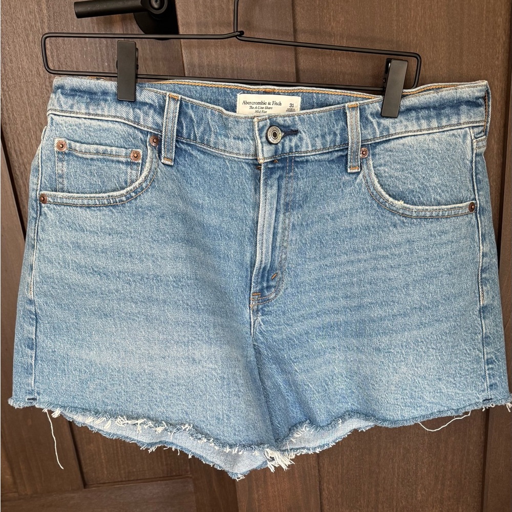 Abercrombie & Fitch Light Blue Jean Shorts